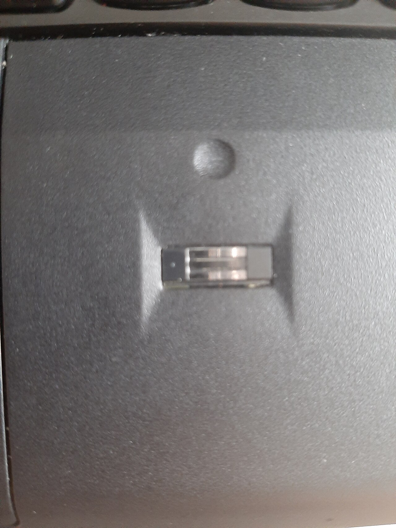 File photo of a ThinkPad fingerprint reader. Illustrative authentication hardware; not the product, person or event reported.